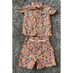 Disney Junior Mickey Baby Boys‎ Linen Short Set Size 3T